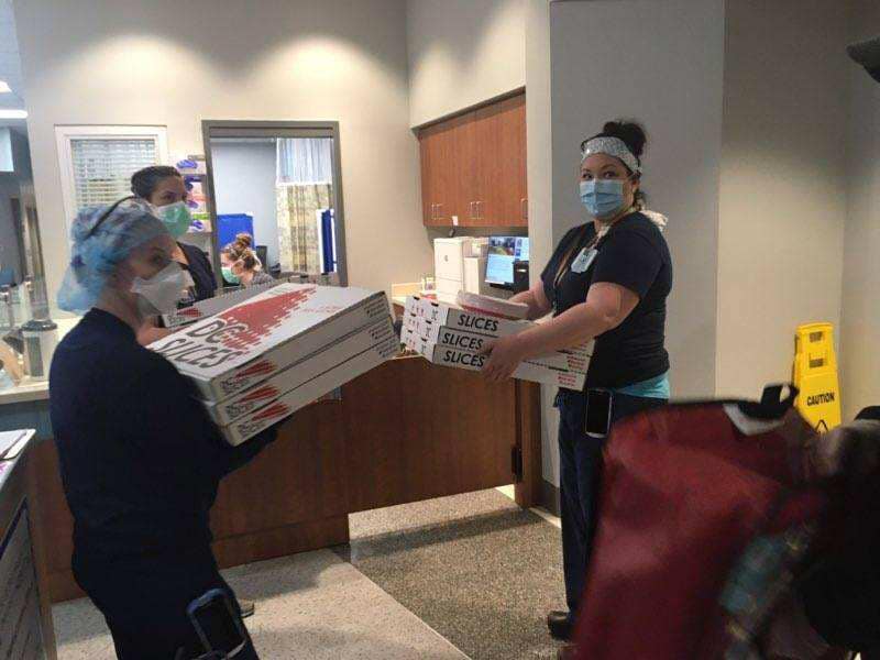 Feeding healthcare workers during covid at GW Hospital